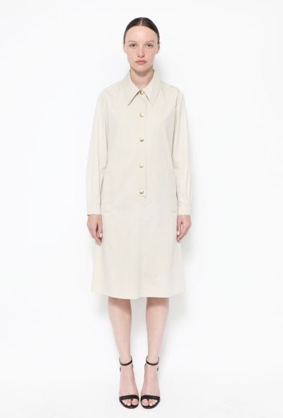 Céline 70s Gabardine Shirt Dress - 1
