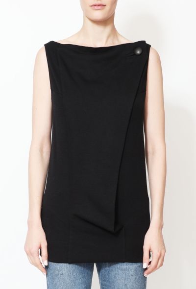 Balenciaga 2006 Draped Sleeveless Top - 2