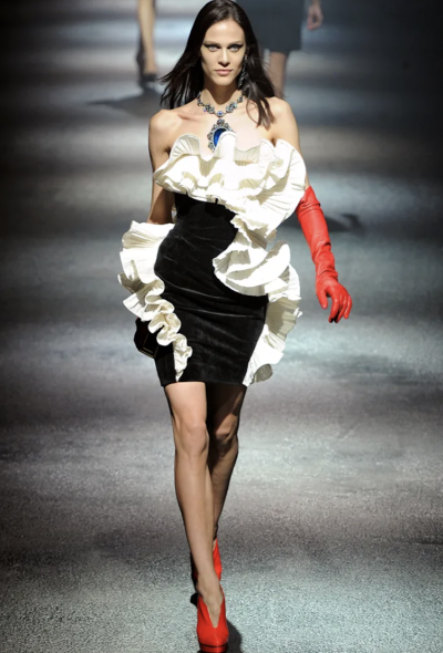 Lanvin CAMPAIGN F/W 2012 Ruffled Velvet Dress - 2