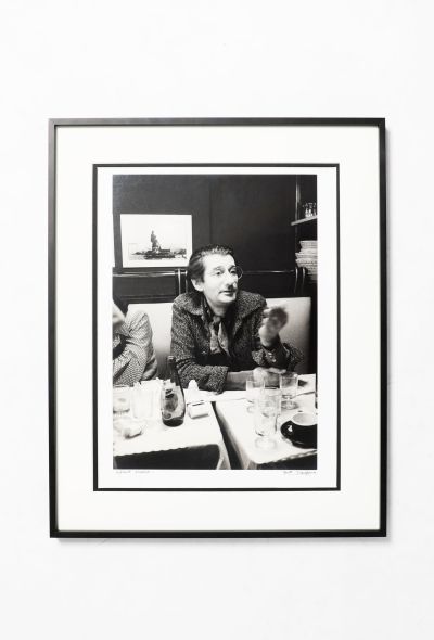 Vintage Objects & Decor RARE Helmut Newton 'Au Café' Silver Print by Yvette Troispoux - 1
