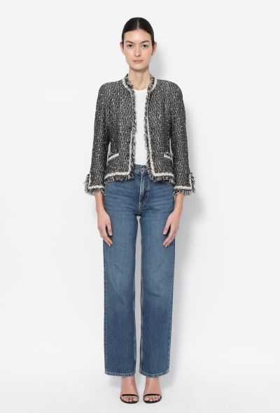 Chanel 2005 Iridescent Frayed Tweed Jacket - 2