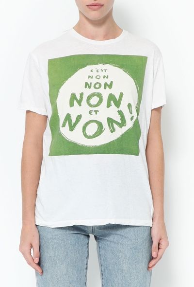 Dior F/W 2018 'C'est Non' Cotton Tee - 1