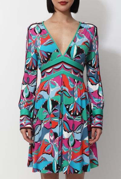 Emilio Pucci Graphic Printed Flared Dress - 1