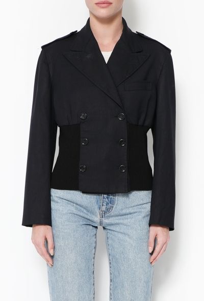 Dolce & Gabbana Early 2000s Ribbed Blazer - 1