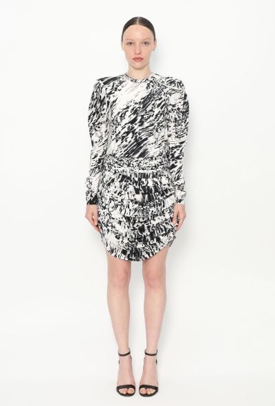 Balenciaga F/W 2009 Bicolor Silk Dress - 1