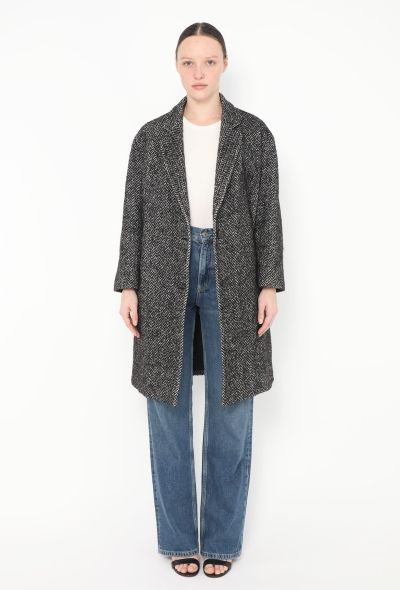 Dolce & Gabbana 2020 Chevron Wool Coat - 1