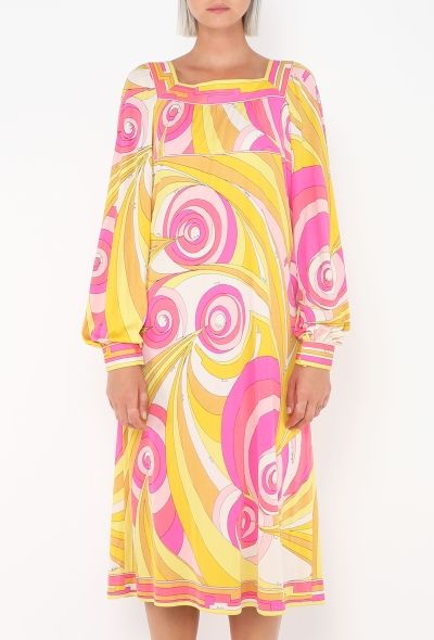 Emilio Pucci Early '70s Abstract Silk Dress - 2