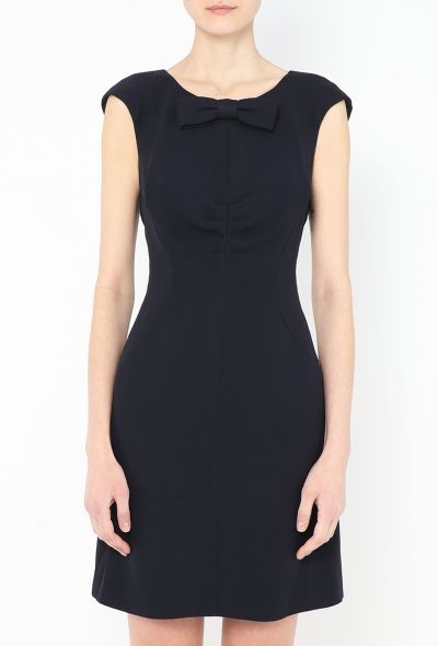 Chanel S/S 2008 Bow Brooch Silk Dress - 1