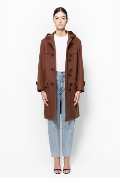 Saint Laurent '70s Hooded Wool Duffle Coat - 2