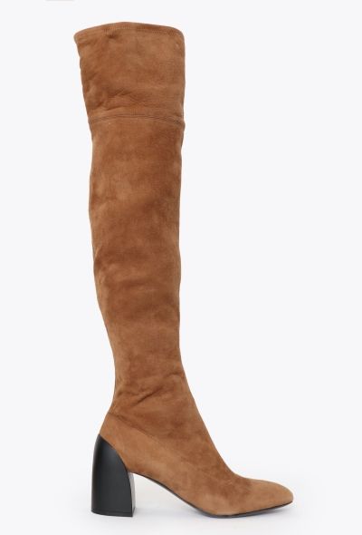 Hermès F/W 2019 Thigh-High Suede Boots - 1