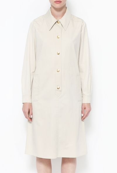 Céline 70s Gabardine Shirt Dress - 2