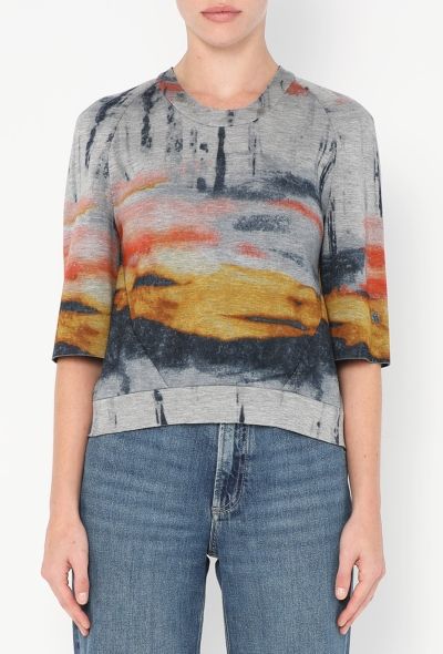 Balenciaga Pre-Fall 2010 Painted Scuba Top - 1
