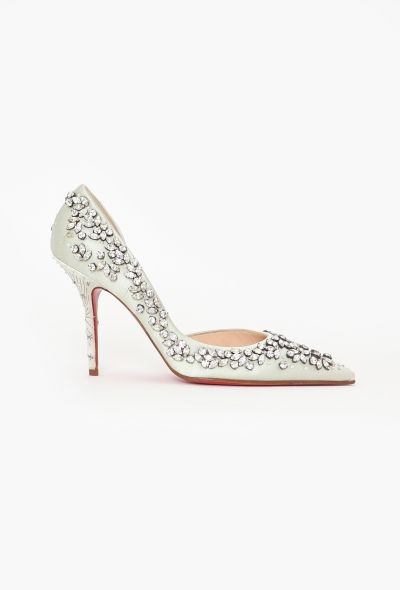 Louboutin Strass 100mm Iriza Pumps - 1