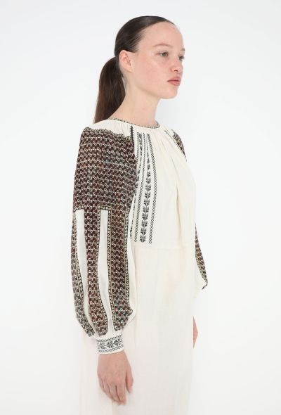 World Treasures Vintage Hand-Embroidered Kaftan - 2