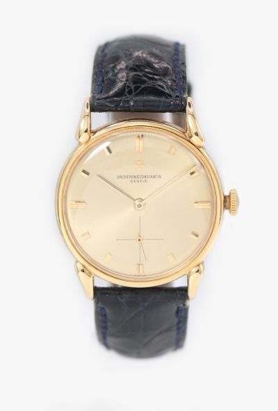 Vacheron Constantin Rare 1960s Cow Horn Lugs 18k Yellow Gold Watch - 1