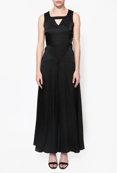 '70s Flared Silk Jumpsuit - 2