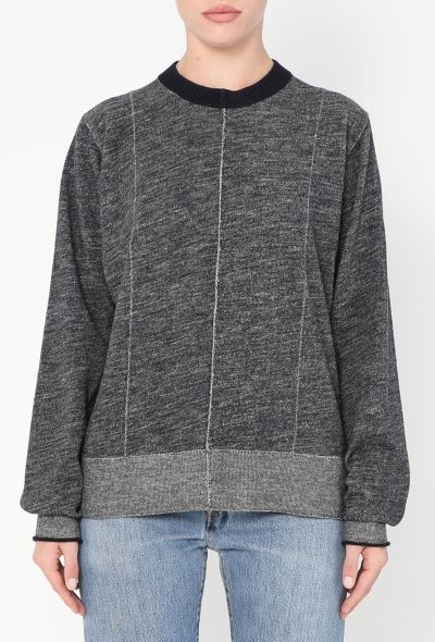 Céline Mohair Trim Knit Sweater - 1