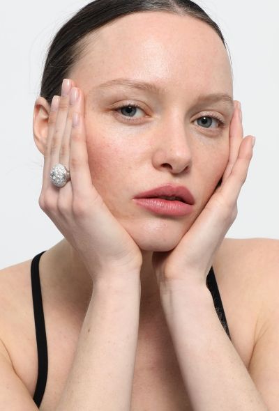 Vintage Fine Jewelry Exquisite 1930s Platinum & Diamond Ring - 1