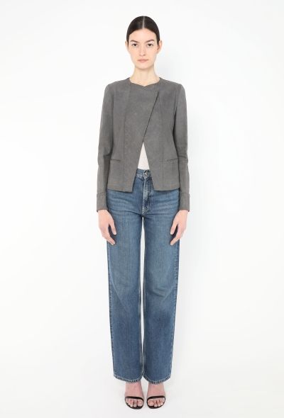 Chanel 2005 Quilted Iridescent Denim Jacket - 2