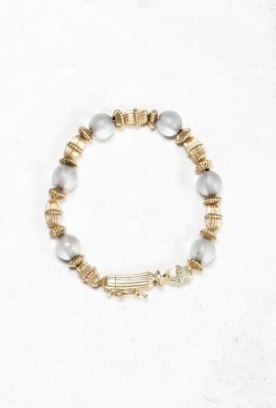 Ilias Lalaounis 1960s 18k Gold & Quartz Bead Bracelet - 1