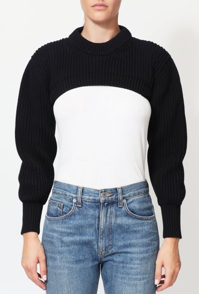 Alexander McQueen 2020 Ultra Cropped Ribbed Top - 1