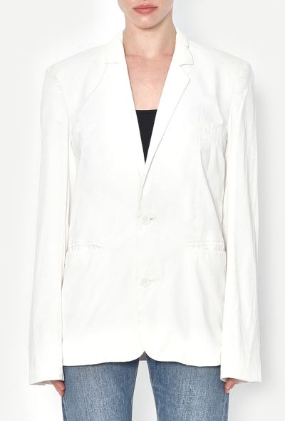 Raf Simons S/S 2008 Cinched Cotton Blazer - 1