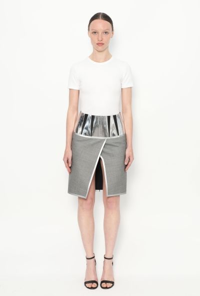 Balenciaga F/W 2008 Metallic Trim Skirt - 1