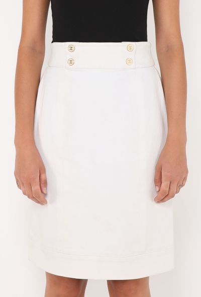 Chanel '90s Denim 'CC' Skirt - 2