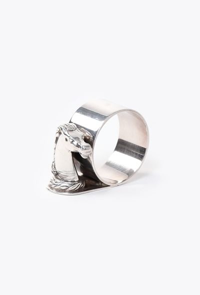 Hermès 1960s Ravinet d'Enfert Silver Napkin Ring - 1