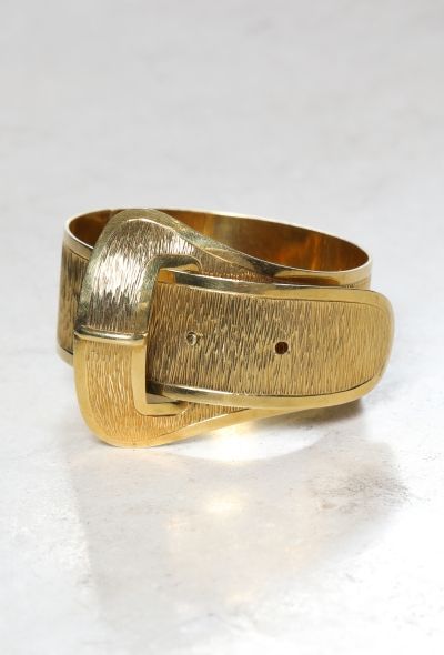 Vintage & Antique 18k Yellow Gold Belt Bracelet - 2