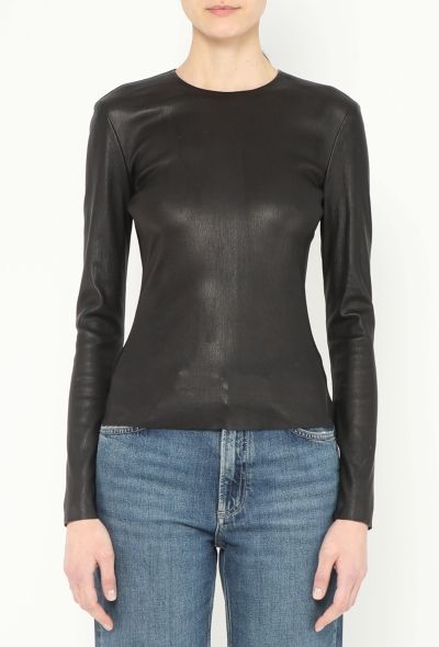 Céline 2010 Lambskin Fitted Top - 1