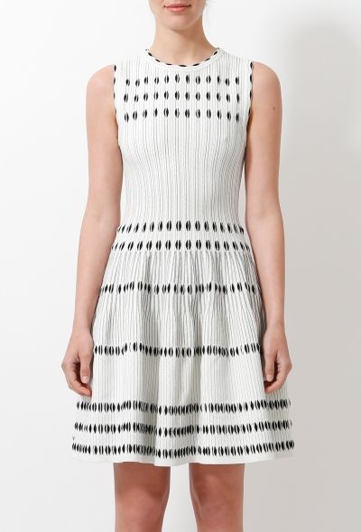 Alaïa Sculpted Graphic Flared Dress - 2