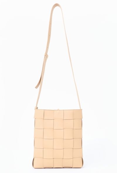 Bottega Veneta Beige Cassette Messenger Bag - 1
