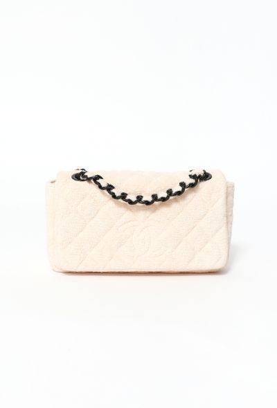 Chanel Quilted Terrycloth Flap Bag - 1