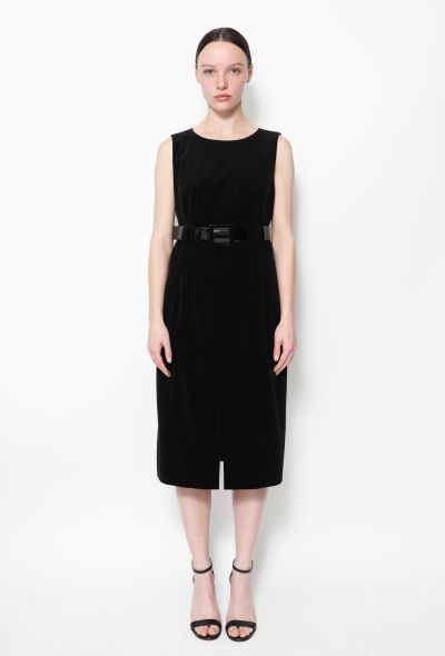 Chanel F/W 2007 Corduroy Belted Dress - 1