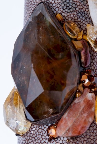 Exquisite Vintage Stingray Amber Cuff - 2