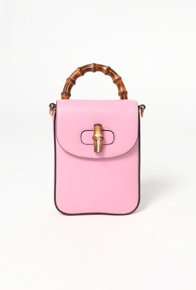 Gucci 2023 Pink Bamboo Mini Crossbody Bag - 1