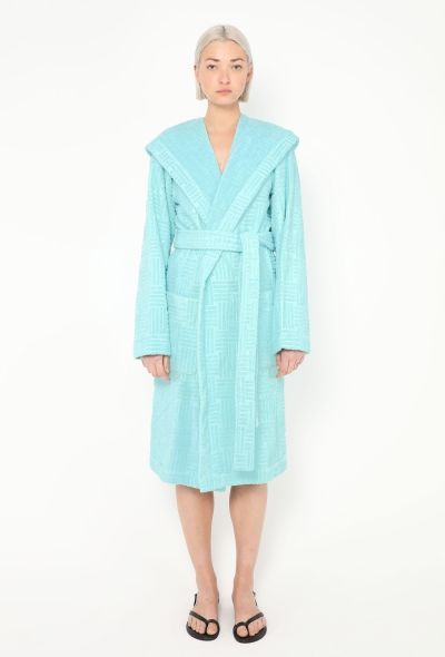 Bottega Veneta 2022 Intrecciato Terry Cloth Bathrobe Set - 2