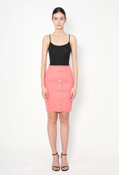 Jean Paul Gaultier 1989 Lace-up Denim Skirt - 1