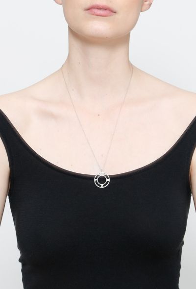 Tiffany & Co 18k Gold & Diamond Atlas Pendant Necklace - 2