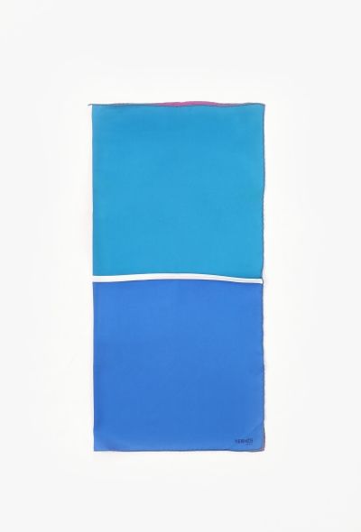 Hermès Colorblock 'Quadri' 65cm Silk Carré - 2