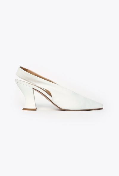Bottega Veneta S/S 2025 Almond Slingback Pumps - 1