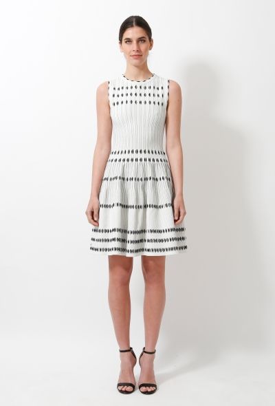 Alaïa Sculpted Graphic Flared Dress - 1