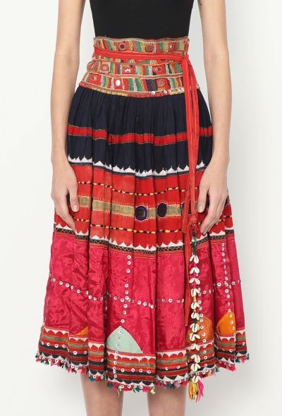 World Treasures 1950s Authentic Banjaran Wrap Skirt - 2