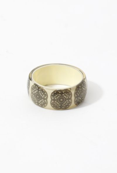 Metallic Embellished Resin Cuff - 2