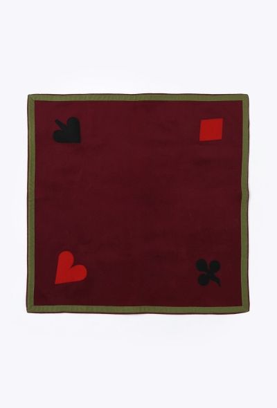 Hermès '70s Felted Playing Cards Mat - 1