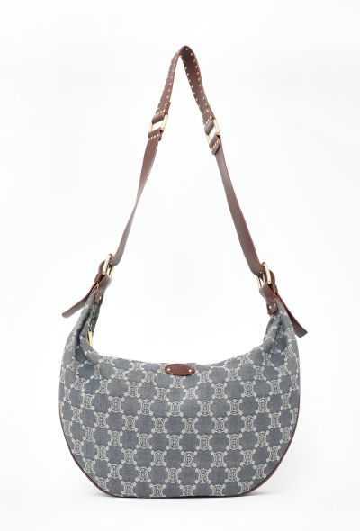 Céline Denim Triomphe Crossbody Bag - 1