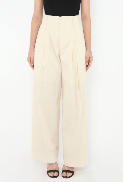 Bottega Veneta 2023 Pleated Wide-Leg Trousers - 2