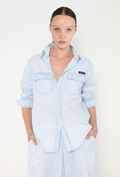 Miu Miu 2023 Western Cotton Skirt Ensemble - 2