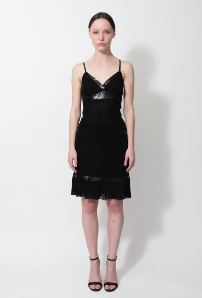 Chanel Patent Trim Top & Skirt Ensemble - 1